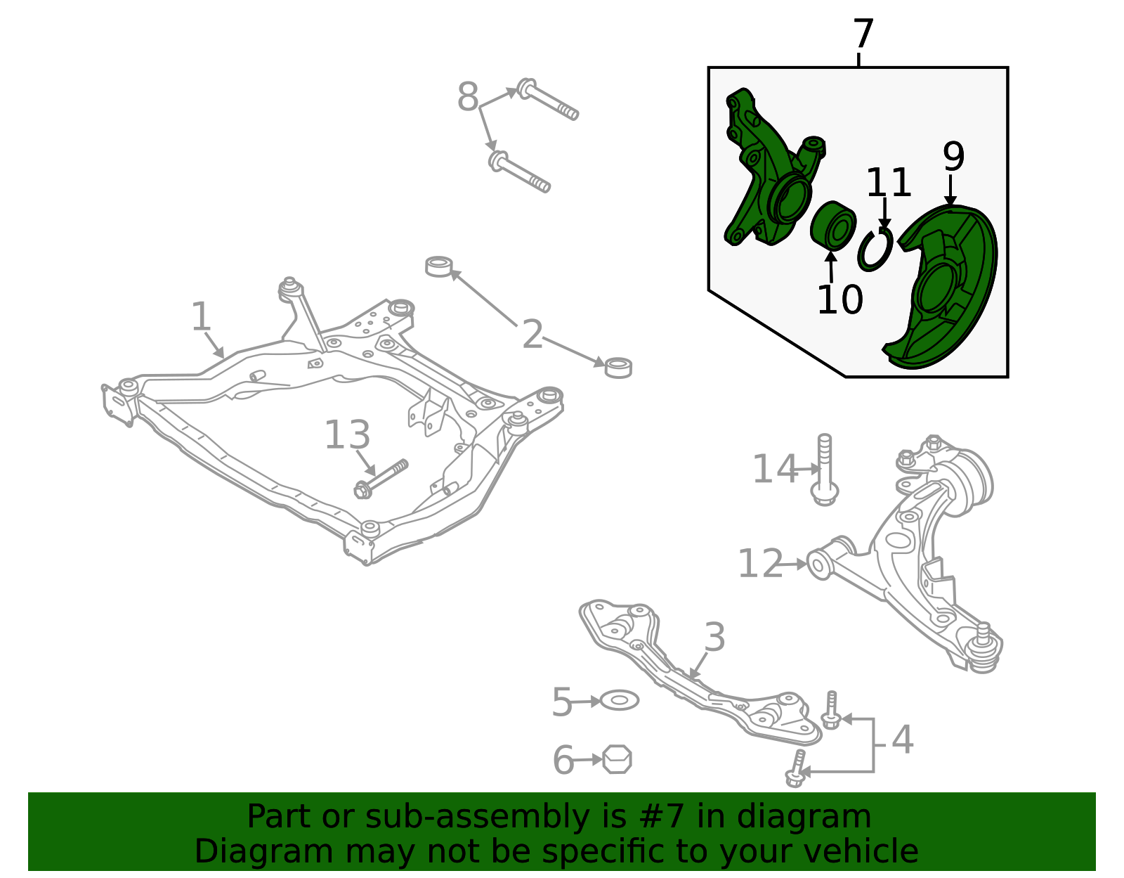 2007-2015 Mazda Steering Knuckle L206-33-020B | QuirkParts