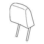 81140TX6A01ZA - Body: Headrest for Acura: ILX Image
