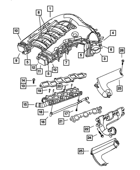 Manifolds for 2005 Dodge Magnum #0