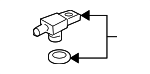 37940SNAA01 - Emission System: Pressure Sensor for Honda Image