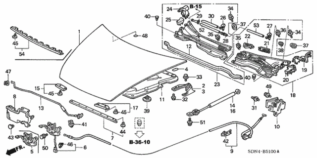 Engine Hood for 2004 Honda Accord #0