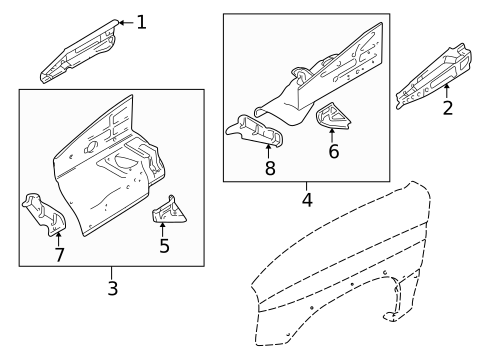 Inner Components for 2004 Suzuki XL-7 #0