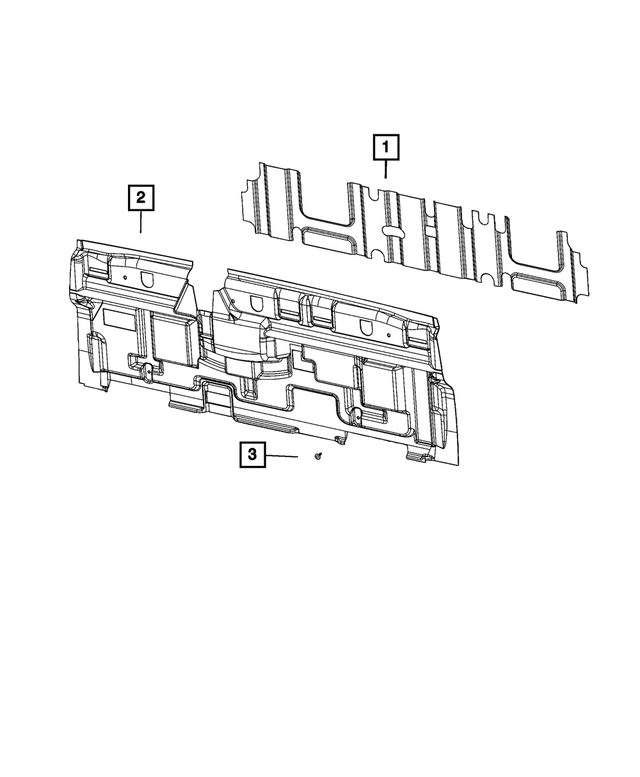 « 68137845AB – Interior Trim : Panneau De Caisse Amortisseur pour Mopar Image »