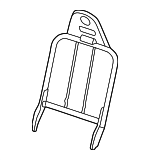 1F2088133 - Body: Seat Back Frame for Mazda: B2300, B2500, B3000, B4000 Image