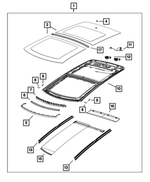 68119732AA - Body Sheet Metal Except Doors: Wind Deflector Spring for Mopar Image