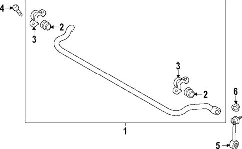 Stabilizer Bar & Components for 2023 Genesis G80 #1