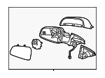 15921264 - Body: Door Mirror for GM Image
