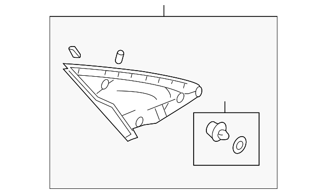 D651-69-16YC - Sail Panel 2011-2014 Mazda 2 | Mazda-Parts