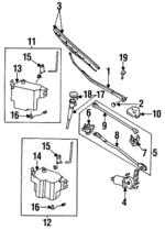 HG3167321 - Body: Wiper Arm for Mazda: 929 Image