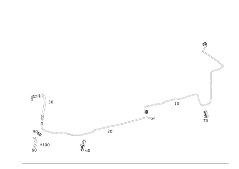 Fuel Lines, Gasoline Vehicles for 2022 Mercedes-Benz G550 #0