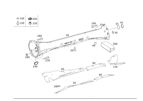 Drive Shaft Housing for 2014 Mercedes-Benz SLS AMG&reg; #0
