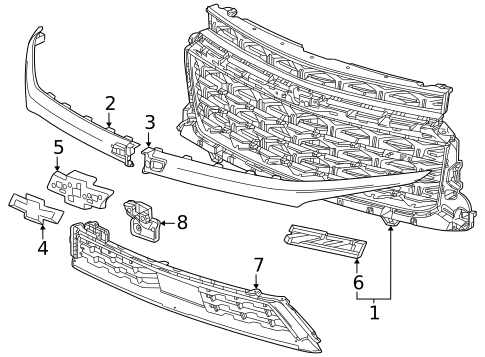 Brackets, Flanges & Hangers for 2024 Chevrolet Traverse #0