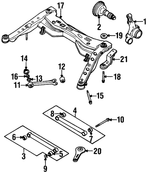 Rear Suspension for 1992 Subaru SVX #0