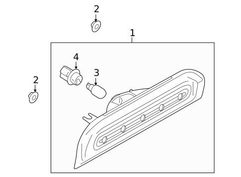High Mounted Stop Lamp for 2012 Nissan Cube #0
