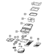 56029690AA - Electrical: Voltage Converter Module for Chrysler: Pacifica, Voyager | Jeep: Grand Cherokee, Grand Cherokee L, Grand Wagoneer, Wagoneer Image