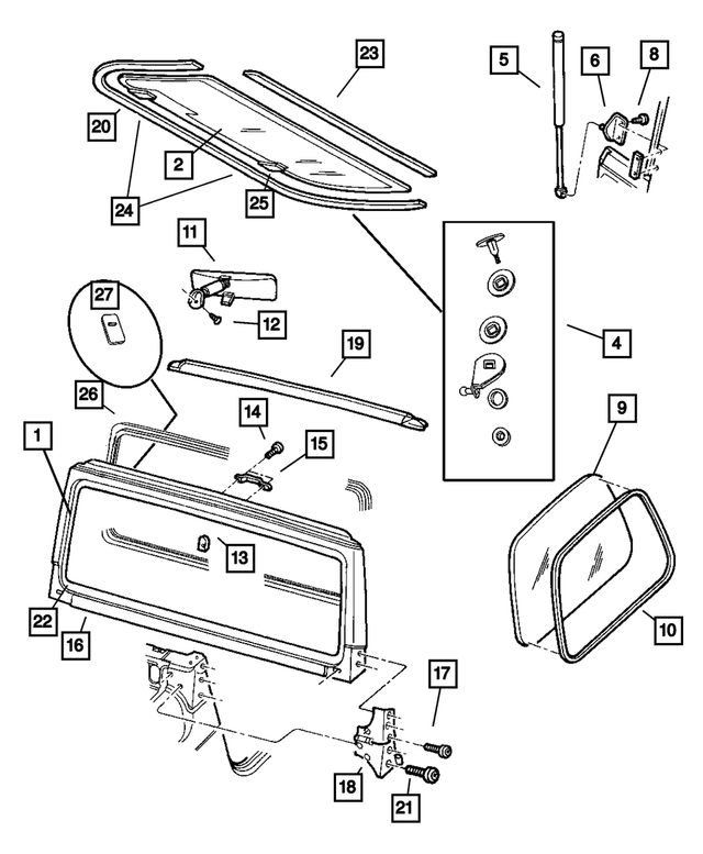 4874995AD - : Windshield for Mopar Image