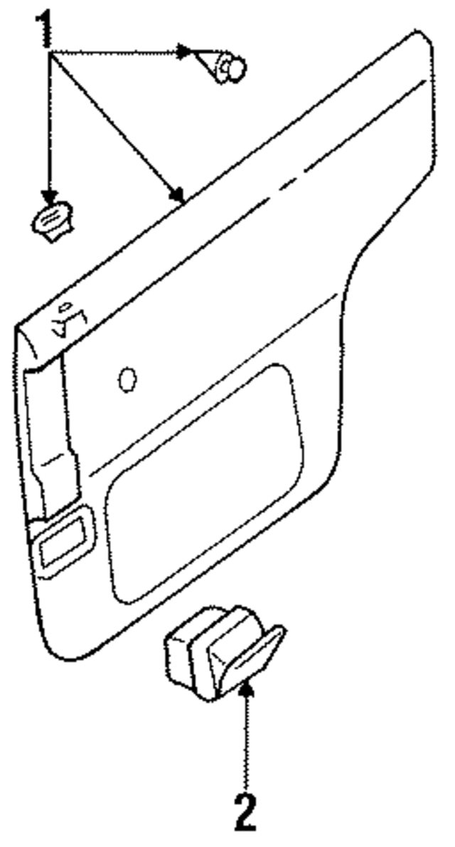 8290030R10 - : Rear Door Trim for Nissan Image