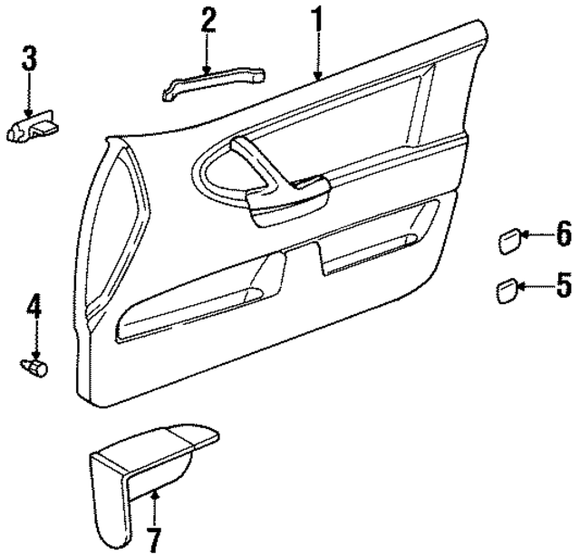 51418234480 - Body: Door Trim for BMW Image
