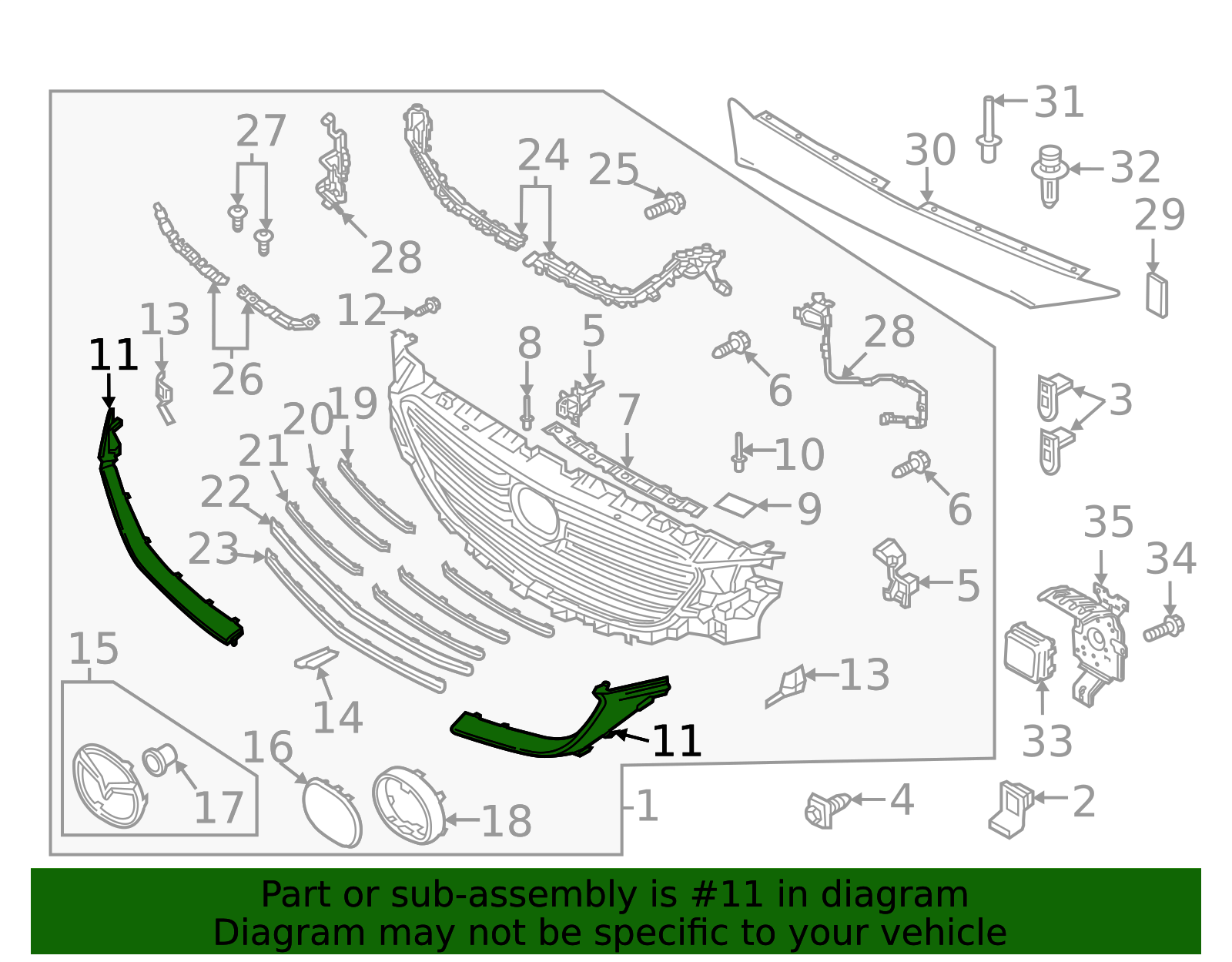 TK50-50-7K1A - Lower Molding - 2016-2023 Mazda CX-9 | Mazda Swag