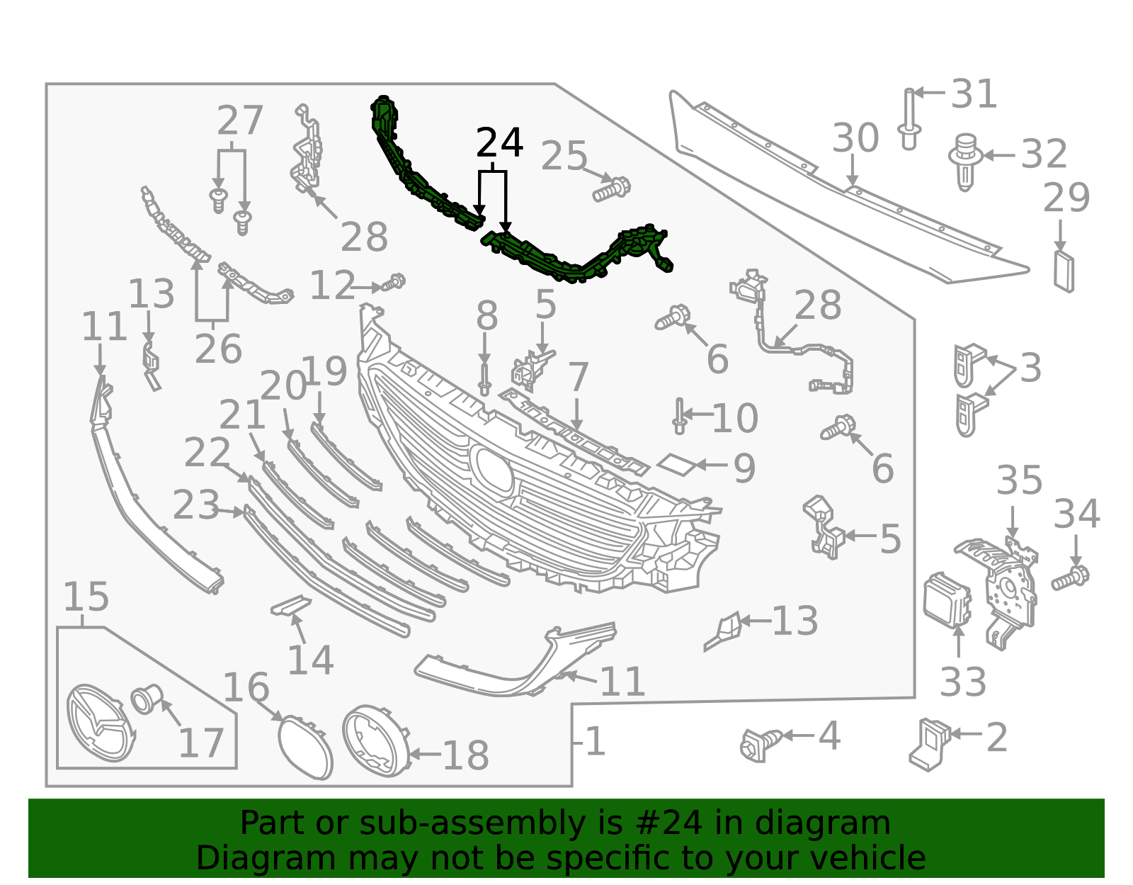 TK50-51-070A - Light Bar - 2016-2023 Mazda CX-9 | Mazda Swag