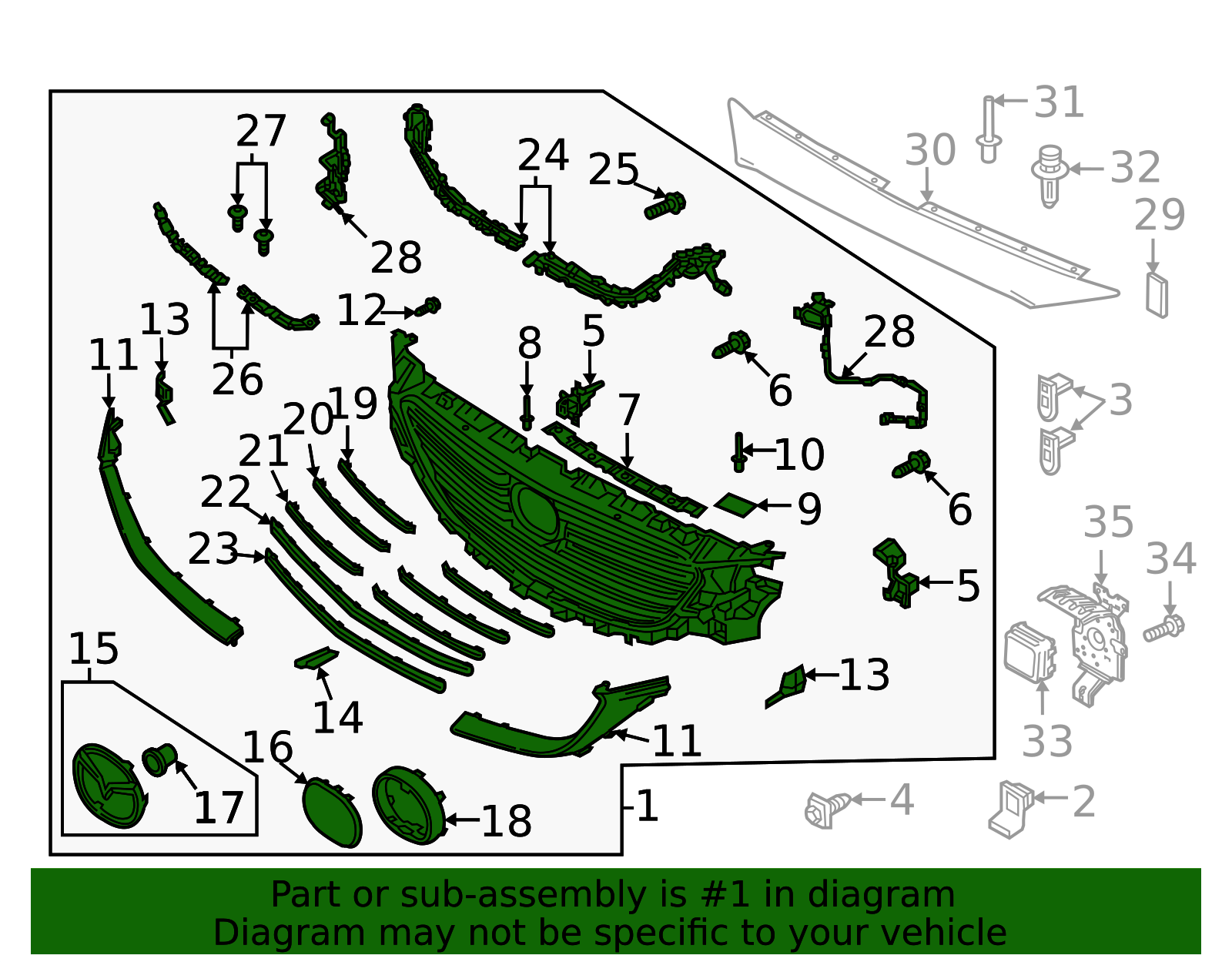 TD2N-50-710 - Grille Assembly - 2021-2023 Mazda CX-9 | Mazda Swag