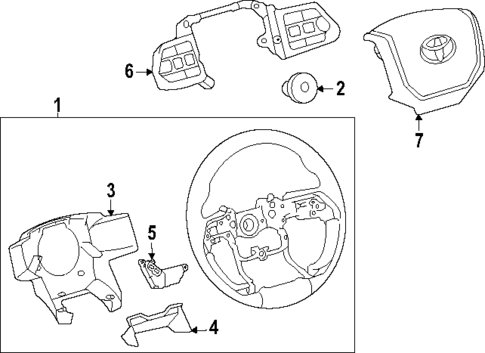 Steering Wheel & Trim for 2024 Toyota Tacoma #0
