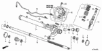 6531TA0A02 - Chassis: SEAL KIT A, POWER STEERING (ROTARY VALVE) for Honda Image