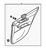 MR776900 - : Trim Panel Assembly for Mitsubishi: Galant Image
