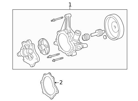 Water Pump & Related Components for 2005 Lincoln LS #0