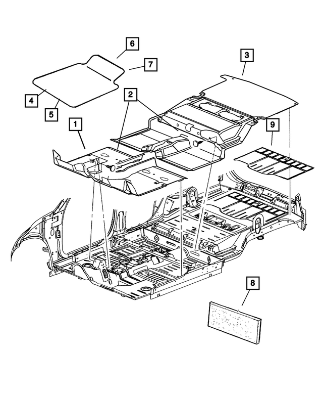 XB881DVAC - : Floor Mat for Mopar Image