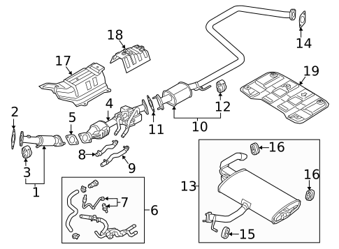 Exhaust Components for 2021 Hyundai Ioniq #0