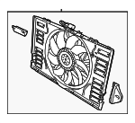 97010606106 - Cooling System: Fan Assembly for Porsche: Panamera Image