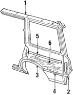 4314441 - Body: Outer Panel for Chrysler: LeBaron, Town &amp; Country | Dodge: Aries Image