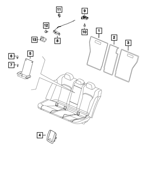 Rear Seats - Second Row Adjusters, Recliners, Shields and Risers for 2021 Alfa Romeo Giulia #0