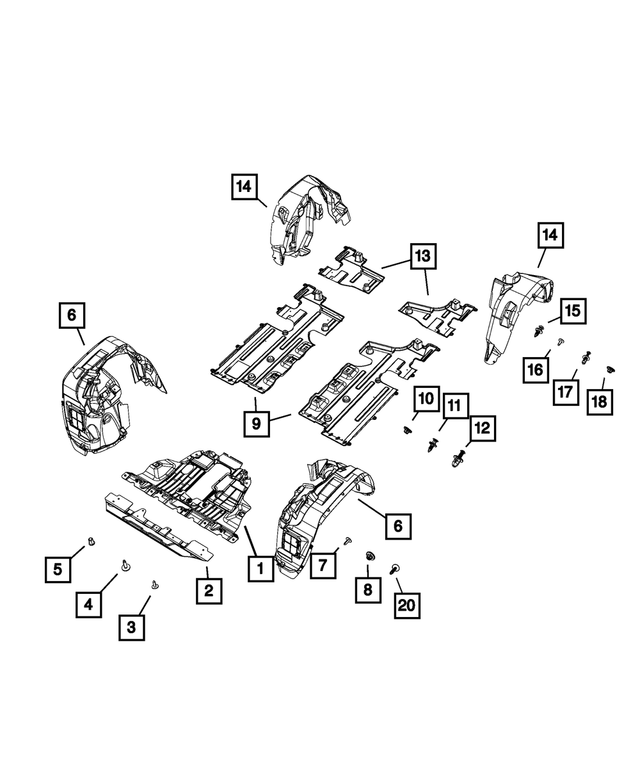 68448179AA - : Splash Shield, Left for Mopar Image