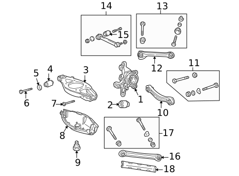 Rear Suspension for 2004 Chrysler Crossfire #1