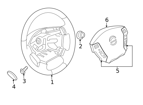 Steering Wheel & Trim for 2010 INFINITI M45 #0