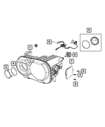 68378876AB - Electrical: Headlamp, Right for Mopar Image