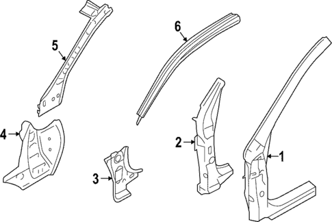 Hinge Pillar for 2017 Subaru Legacy #0