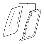 6L3Z1529700AA - Body: Door Glass for Ford Image