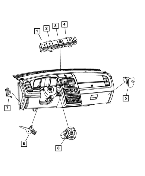 Switches for 2011 Dodge Journey #1
