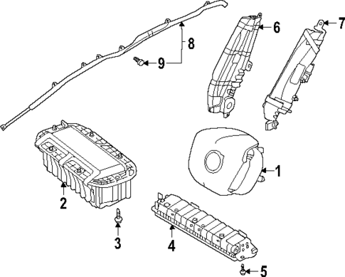 Air Bag Components for 2025 Volvo EX90 #0