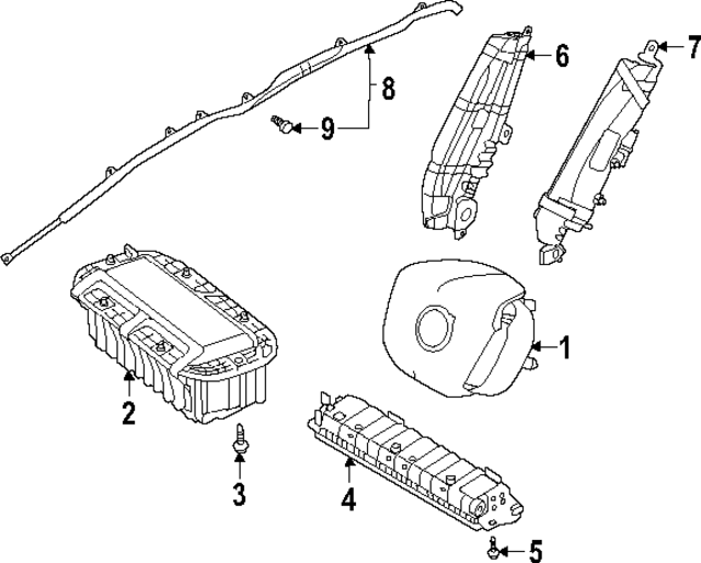 32227871 - : Driver Air Bag for Volvo: EX90 Image