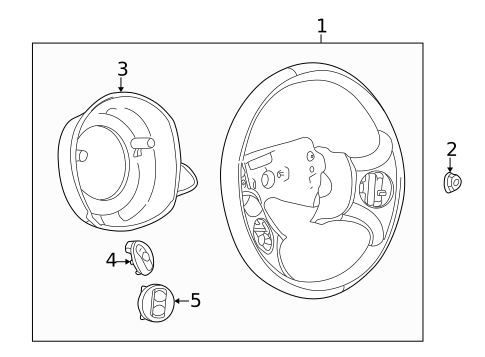 Steering Wheel & Trim for 2004 Saturn Ion #1
