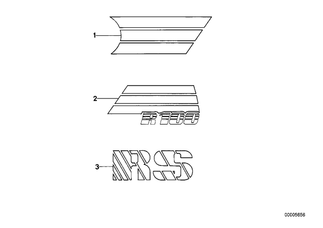 51141456234 - : Sticker                   for BMW-Motorrad Image