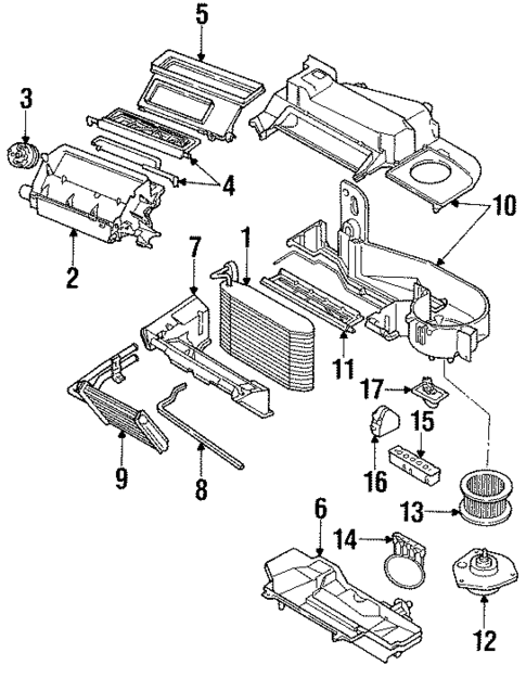 Evaporator & Heater Components for 1988 Buick Regal #0
