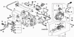 16400PHKA51 - : Body Assembly, Throttle (GR87A) for Honda Image