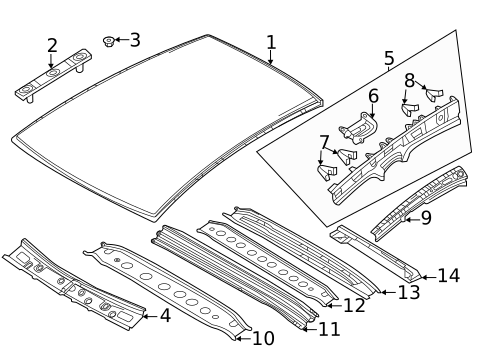 Roof & Components for 2022 Mazda CX-30 | OEM Parts Online