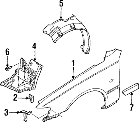 Fender & Components for 1998 INFINITI Q45 #0