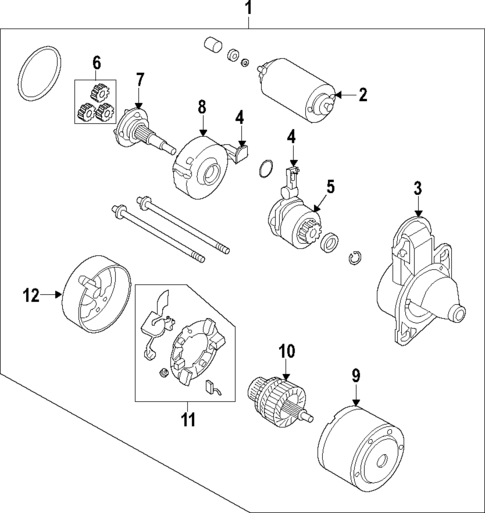 Starter for 2009 Kia Spectra5 #0